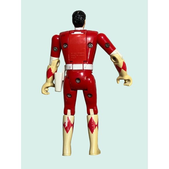 Bandai Red Power Rangers Ranger Action Figure 5" Morphing Head Vintage 1993 - Picture 6 of 10